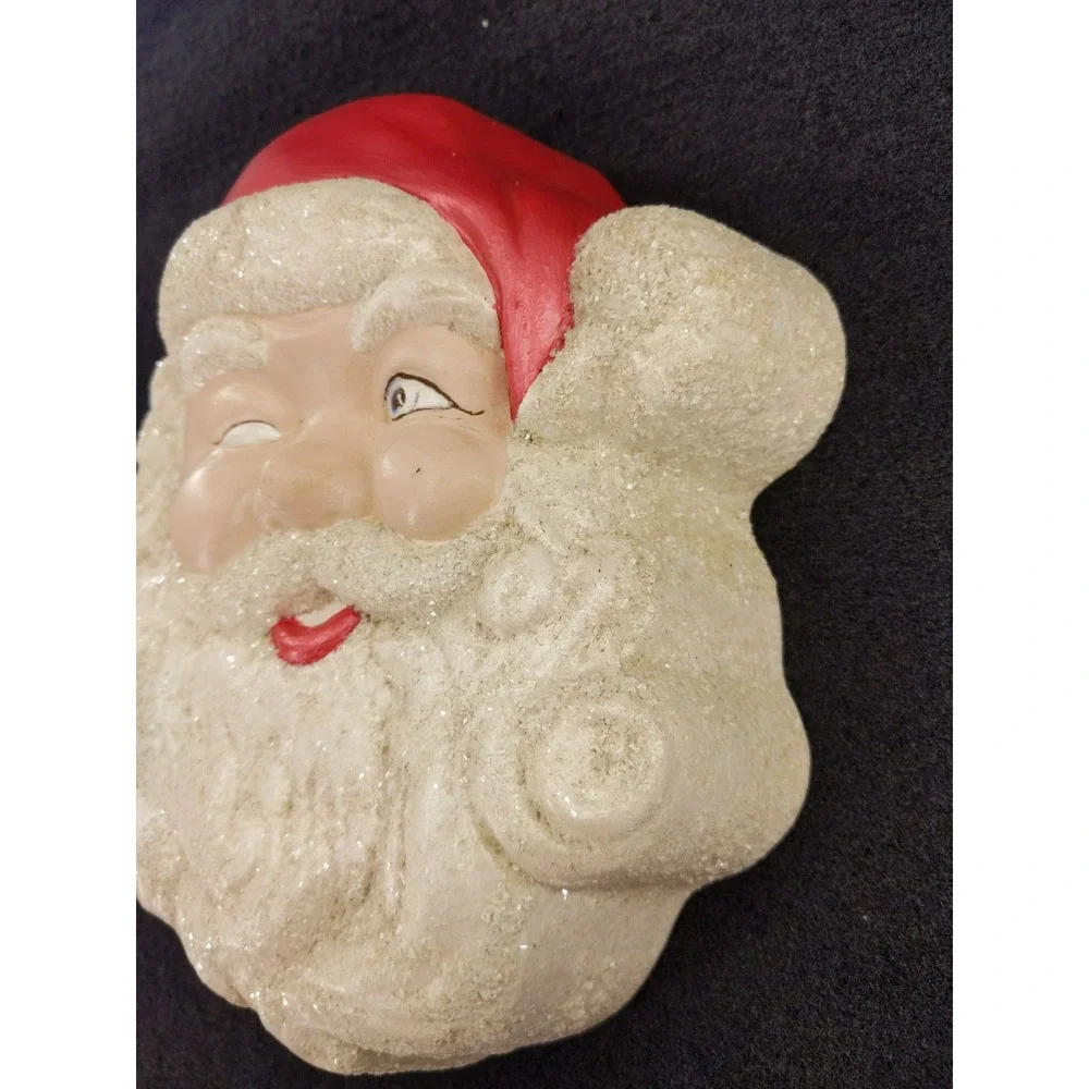 Vintage Santa Claus Face Wall Plaque‎ 8